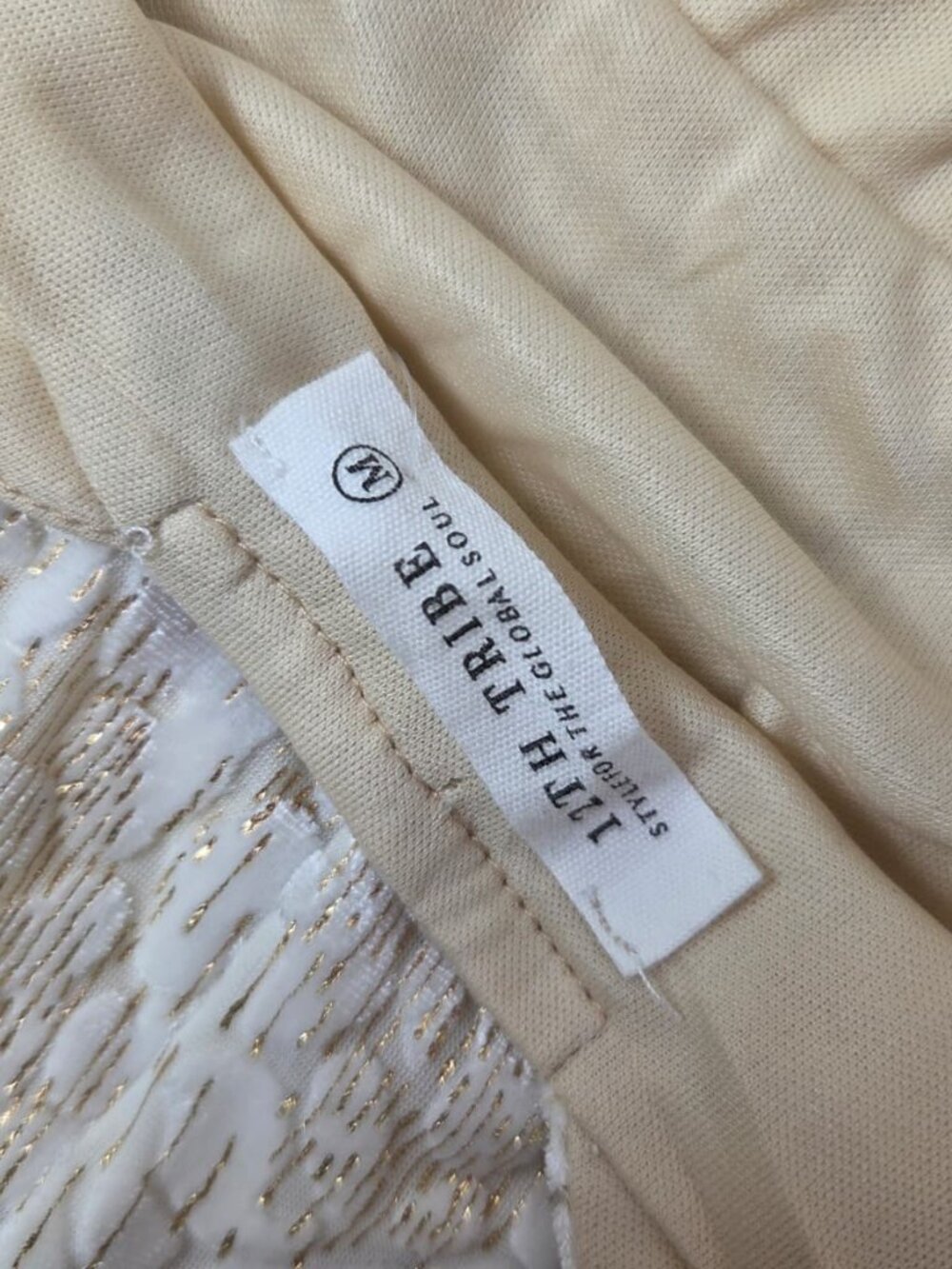 12th Tribe Maxi Dress Ivory Size M New - Picture 13 of 13